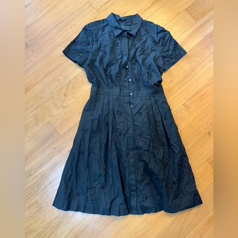 J. CREW COLLECTION Thomas Mason Beaded Shirtdress